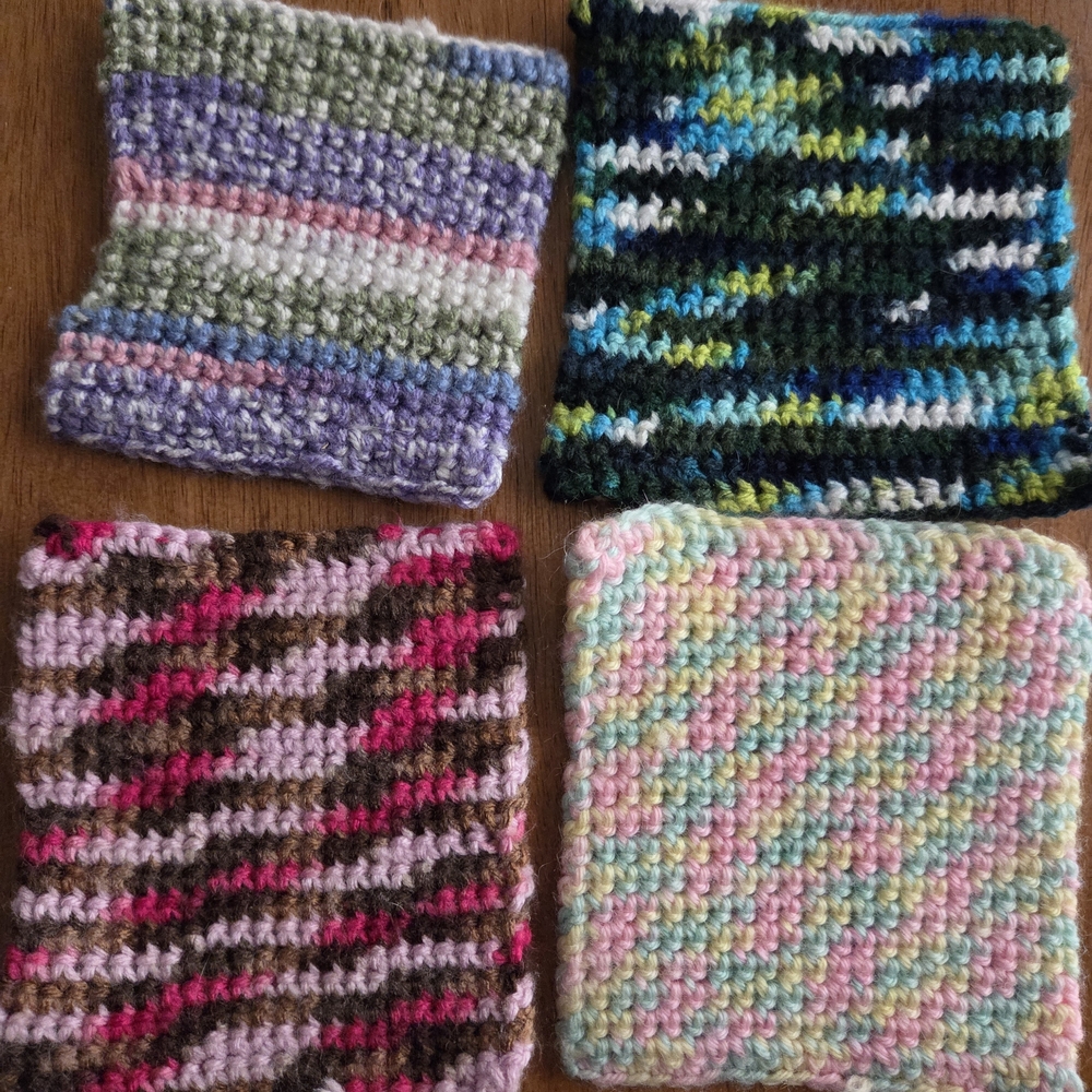 Multicolor Knitted Kitchen Linens Set